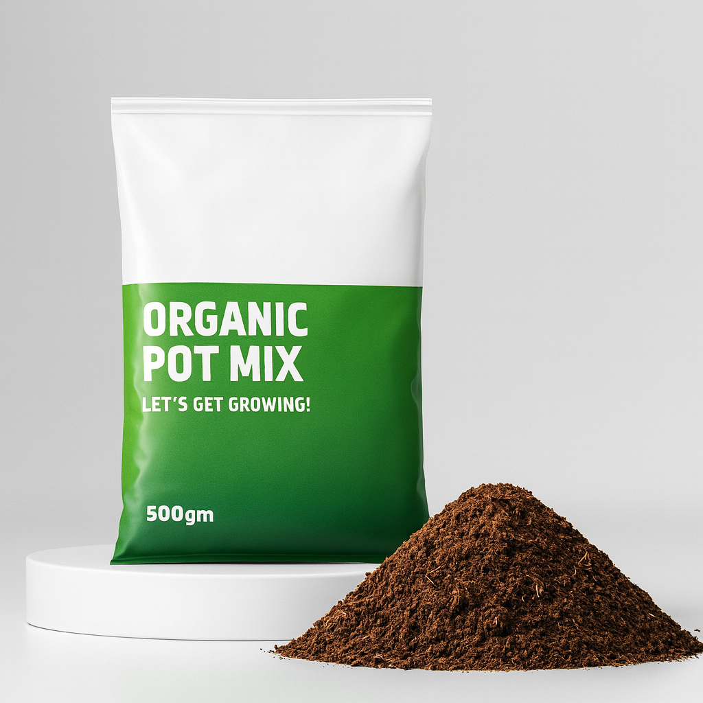 Organic Pot Mix for Plants – 500gm | Nutrient-Rich Potting Soil with Vermi Compost & Cocopeat
